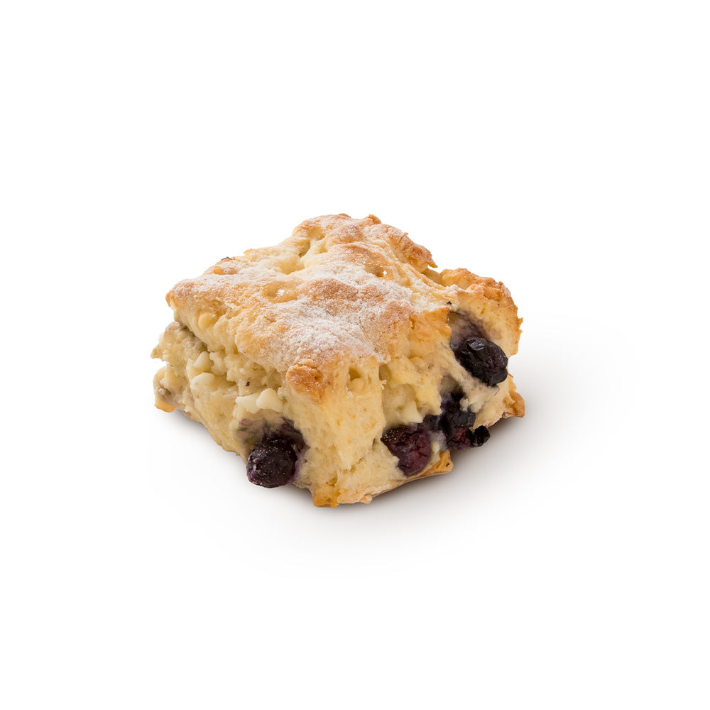 Berry and white choc scone
